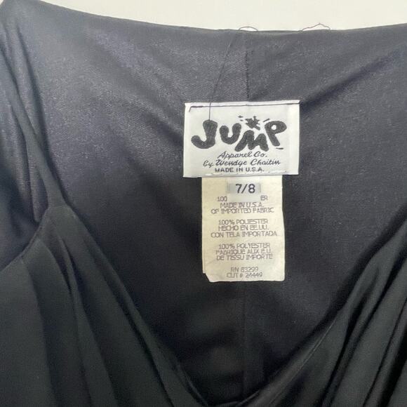 Vintage Jump Slip Dress Sleeveless Spaghetti Strap Cowl Witchy Black Goth Sexy 8 - Picture 5 of 11